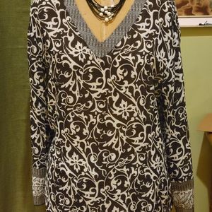Chicos Black and White Blouse